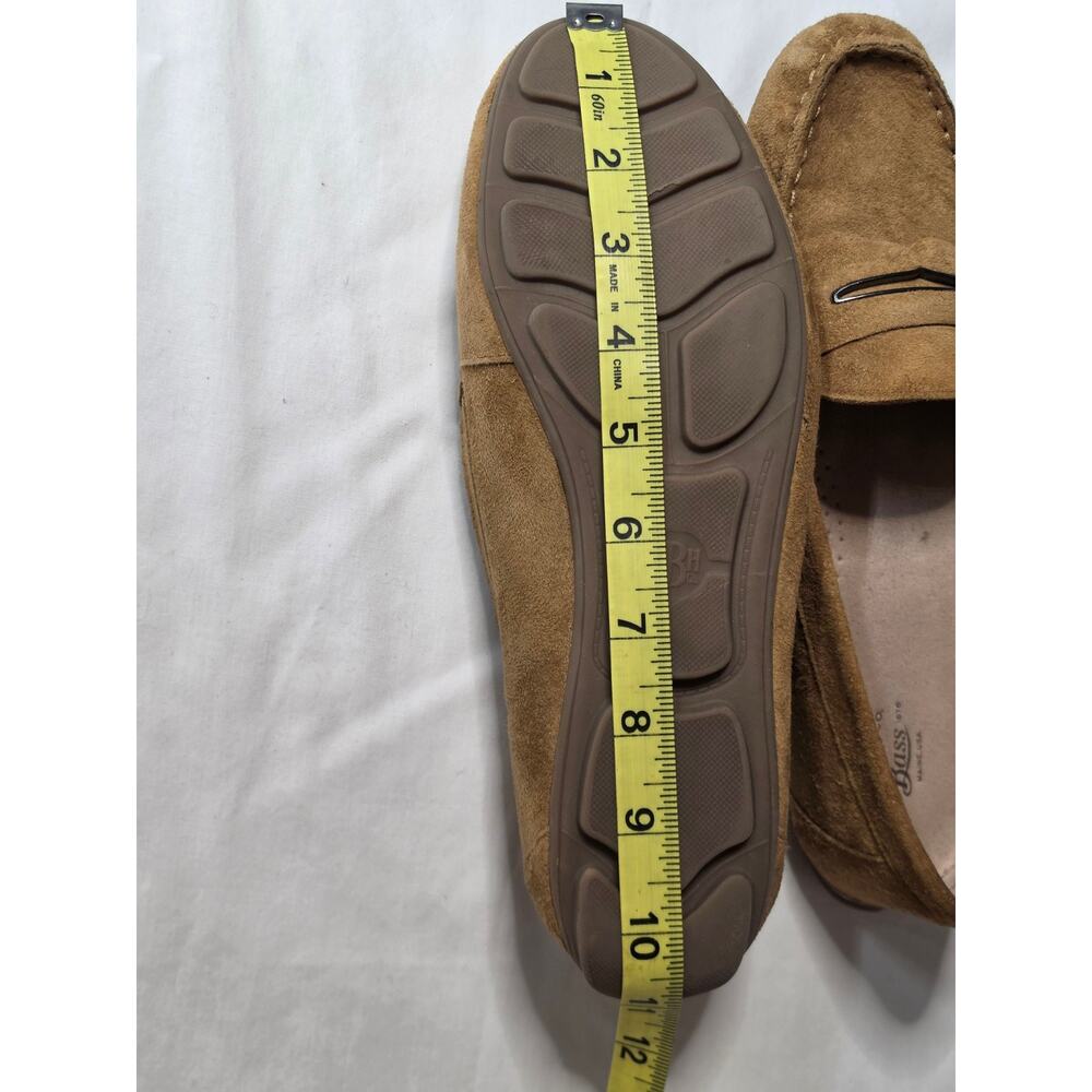 G.H. Bass & Co Brown Suede Loafers Women's Size 10 Slip On Comfort Driving Shoes - Picture 11 of 11